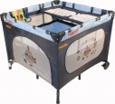 Baby Playpen Kojec ARTI LuxuryGo Light Blue/Navy Blue