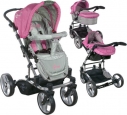 Wózek całoroczny ARTI Concept Plus B800 3w1 Pink/Gray